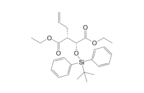 (2R,3R)-2-allyl-3-[tert-butyl(diphenyl)silyl]oxy-succinic acid diethyl ester