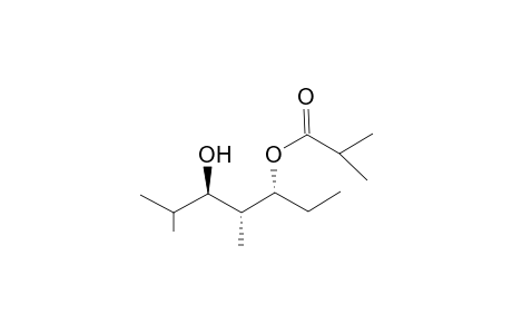 (1SR,2SR,3SR)-1-Ethyl-3-hydroxy-2-methyl-3-isopropylpropyl isobutanoate