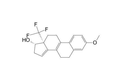 6H-Cyclopenta[a]phenanthren-17-ol, 7,11,12,13,16,17-hexahydro-3-methoxy-13-(trifluoromethyl)-, cis-(.+-.)-