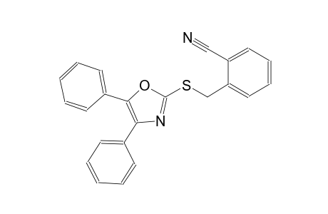 benzonitrile, 2-[[(4,5-diphenyl-2-oxazolyl)thio]methyl]-