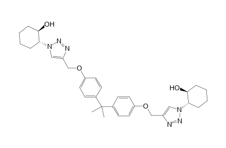 (trans)-2-[4-({4-[1-(4-{[1-(2-hydroxycyclohexyl)-1H-1,2,3-triazol-4-yl]methoxy}phenyl)-1-methylethyl]phenoxy}methyl)-1H-1,2,3-triazol-1-yl]cyclohexanol