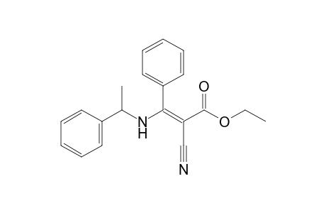 Ethyl 3-[(1'-phenylethyl)amino]-2-cyano-3-phenylpropenoate
