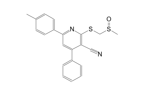 3-pyridinecarbonitrile, 6-(4-methylphenyl)-2-[[(methylsulfinyl)methyl]thio]-4-phenyl-