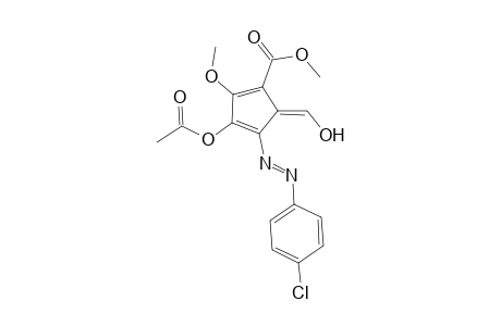 Methyl 4-acetoxy-6-[(4'-chlorophenyl)amino]-1-formyl-3-methoxy-6-azapentafulvene-2-carboxylate