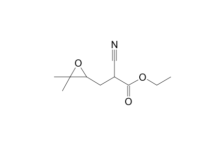 Ethyl 2-cyano-4,5-epoxy-5-methylhexanoate