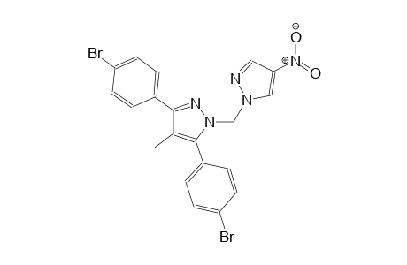 3,5-bis(4-bromophenyl)-4-methyl-1-[(4-nitro-1H-pyrazol-1-yl)methyl]-1H-pyrazole