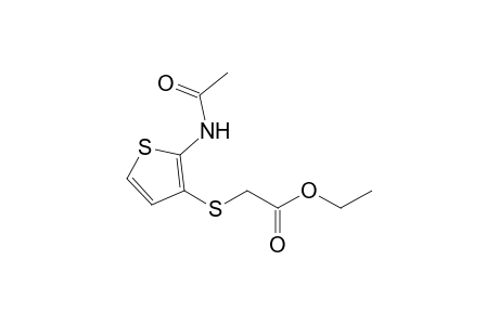 2-[(2-acetamido-3-thienyl)thio]acetic acid ethyl ester