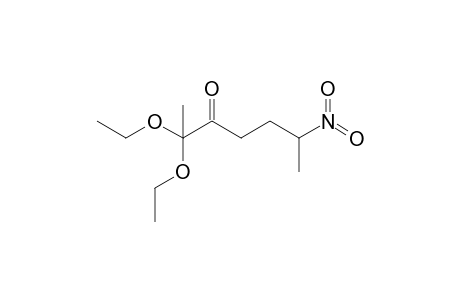 2,2-Diethoxy-6-nitroheptan-3-one