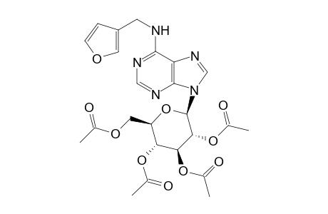 (2R,3R,4S,5R,6R)-2-(acetoxymethyl)-6-(6-(furan-3-ylmethylamino)-9H-purin-9-yl)tetrahydro-2H-pyran-3,4,5-triyl triacetate