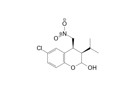 (3R,4S)-6-Chloro-3-isopropyl-4-(nitromethyl)chroman-2-ol