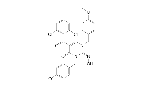 1,3-Di(p-methoxybenzyl)-5-(2,6-dichlorobenzoyl)uracil oxime