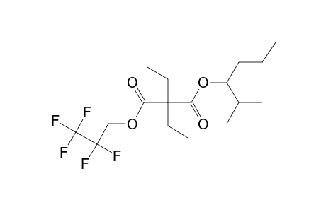 Diethylmalonic acid, 2-methylhex-3-yl 2,2,3,3,3-pentafluoropropyl ester