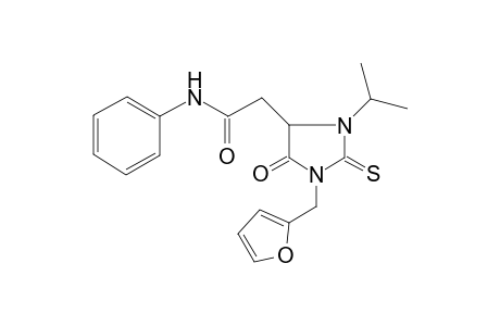 1H-Imidazole-4-acetamide, 1-(2-furanylmethyl)tetrahydro-3-(1-methylethyl)-5-oxo-N-phenyl-2-thioxo-
