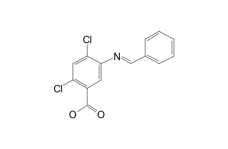 5-Benzylidenamino-2,4-dichlorobenzoic acid