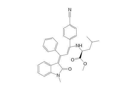 (S)-Methyl-2-{[(1-(4-cyanophenyl)-3-(1-methyl-2-oxoindolin-3-ylidene)-3-phenylprop-1-en-1-yl]amino}-4-methylpentanoate