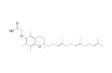 2,5,7,8-tetramethyl-2R-((4,8,12-trimethyl-3,7,11-(E,E)tridecatrien)chroman-6-yloxy)acetic acid