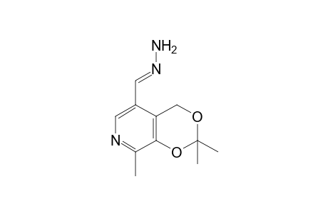 2,2,8-trimethyl-4H-m-dioxino[4,5-c]pyridine-5-carboxaldehyde, hydrazone