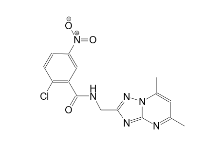 benzamide, 2-chloro-N-[(5,7-dimethyl[1,2,4]triazolo[1,5-a]pyrimidin-2-yl)methyl]-5-nitro-