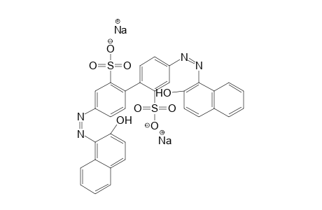 [1,1'-Biphenyl]-2,2'-disulfonic acid, 4,4'-bis[(2-hydroxy-1-naphthalenyl)azo]-, disodium salt