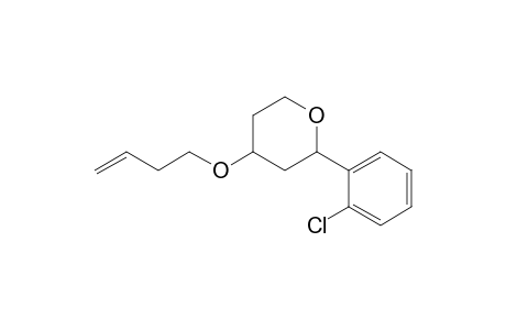 2-(2-Chlorophenyl)-4-(3-butenoxy)tetrahydropyran