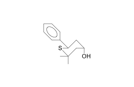 trans-1-Thia-2,2-dimethyl-5E-phenyl-4-cyclohexanol