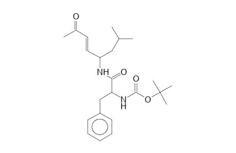 3-(E)-Octen-2-one, (5S)-5-[(t-butoxycarbonyl-(R)-phenylalanyl)amino]-7-methyl-