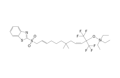 [(2Z,9E)-11-(1,3-benzothiazol-2-ylsulfonyl)-5,5-dimethyl-1,1-bis(trifluoromethyl)undeca-2,9-dienoxy]-triethyl-silane