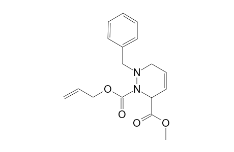 2-(Alloxycarbonyl)-3-benzyl-1,2,3,4-tetrahydro-3-pyridazinecarboxylic acid methyl ester