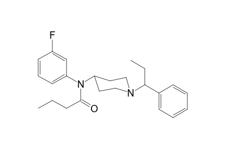 N-3-Fluorophenyl-N-[1-(1-phenylpropyl)piperidin-4-yl]butanamide