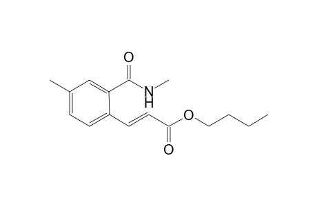 (E)-(n)-Butyl 3-{4-methyl-2-(methylcarbamoyl)phenyl}acrylate