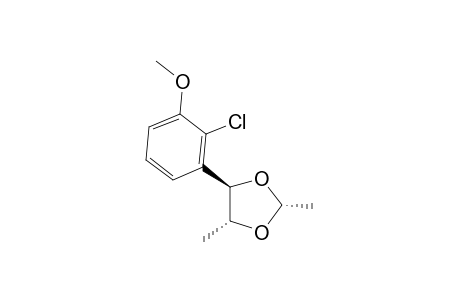 REL-(2R,4R,5R)-4-(2'-CHLORO-3'-METHOXYPHENYL)-2,5-DIMETHYL-1,3-DIOXOLANE