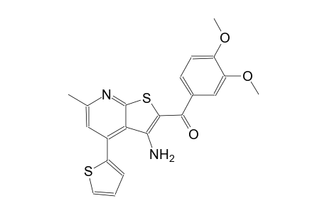 [3-amino-6-methyl-4-(2-thienyl)thieno[2,3-b]pyridin-2-yl](3,4-dimethoxyphenyl)methanone