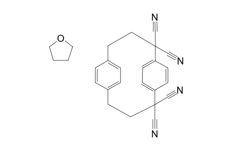 Tricyclo[10.2.2.2(5,8)]octadeca-5,7,12,14,15,17-hexaene-2,2,11,11-tetra carbonitrile; cycloadduct of THF