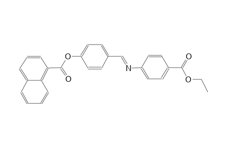1-naphthalenecarboxylic acid, 4-[(E)-[[4-(ethoxycarbonyl)phenyl]imino]methyl]phenyl ester