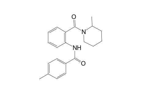 Benzamide, 4-methyl-N-[2-(2-methyl-1-piperidylcarbonyl)phenyl]-