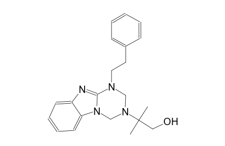 [1,3,5]triazino[1,2-a]benzimidazole-3-ethanol, 1,2,3,4-tetrahydro-beta,beta-dimethyl-1-(2-phenylethyl)-