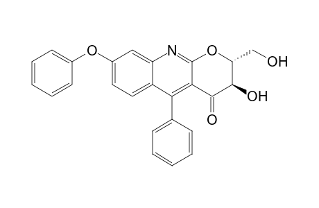 (2R,3R)-2-(hydroxymethyl)-3-oxidanyl-8-phenoxy-5-phenyl-2,3-dihydropyrano[2,3-b]quinolin-4-one