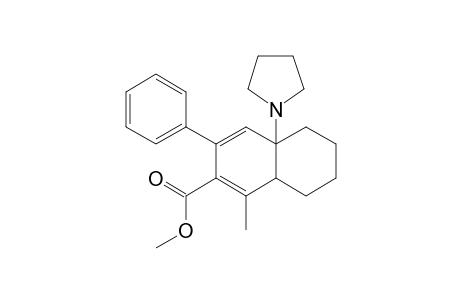 4-CARBOMETHOXY-5-METHYL-3-PHENYL-1-PYRROLIDINOBICYCLO-[4.4.0]-DECA-2,4-DIENE