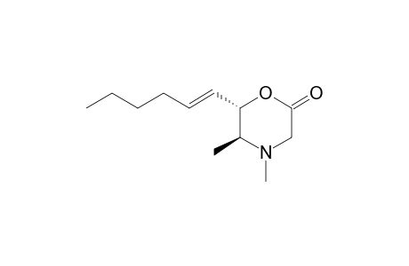 (5S,6S)-6-[(E)-hex-1-enyl]-4,5-dimethyl-2-morpholinone