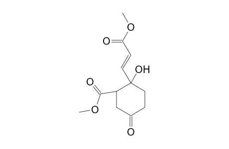 2-Hydroxy-2-[(E)-3-methoxy-3-oxoprop-1-enyl]-5-oxo-1-cyclohexanecarboxylic acid methyl ester