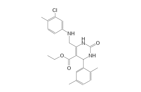5-pyrimidinecarboxylic acid, 6-[[(3-chloro-4-methylphenyl)amino]methyl]-4-(2,5-dimethylphenyl)-1,2,3,4-tetrahydro-2-oxo-,