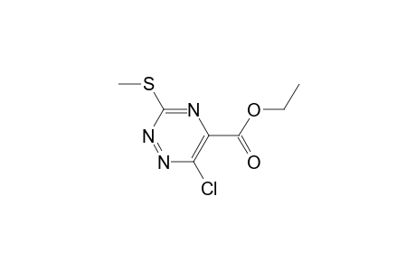 6-Chloro-3-(methylthio)-1,2,4-triazine-5-carboxylic acid ethyl ester