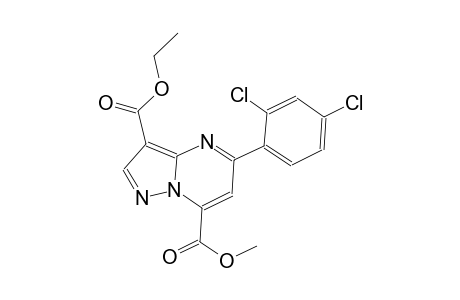 pyrazolo[1,5-a]pyrimidine-3,7-dicarboxylic acid, 5-(2,4-dichlorophenyl)-, 3-ethyl 7-methyl ester