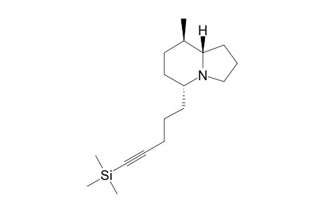 5-[(5R,8R,8aS)-8-methyl-1,2,3,5,6,7,8,8a-octahydroindolizin-5-yl]pent-1-ynyl-trimethyl-silane