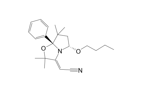 (Z)-2-((5S,7aS)-5-Butoxy-2,2,7,7-tetramethyl-7a-phenyltetrahydropyrrolo[2,1-b]oxazol-3(2H)-ylidene)acetonitrile