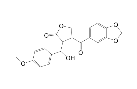 4-(Benzo[1,3]dioxol-5-carbonyl)-3-[hydroxy(4'-methoxyphenyl)methyl]-4,5-dihydrofuran-2(3H)-one