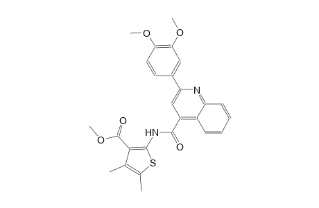 methyl 2-({[2-(3,4-dimethoxyphenyl)-4-quinolinyl]carbonyl}amino)-4,5-dimethyl-3-thiophenecarboxylate