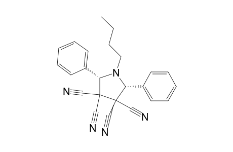 cis-1-Butyl-2,5-diphenyl-3,3,4,4-tetracyanopyrrolidine