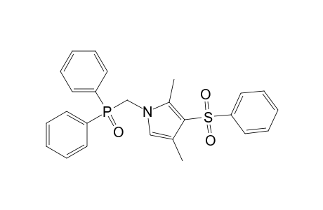 1-(diphenylphosphorylmethyl)-2,4-dimethyl-3-(phenylsulfonyl)pyrrole