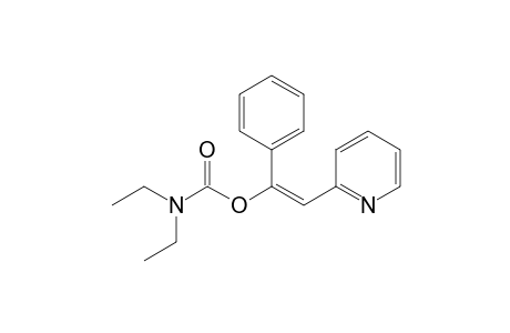 (E)-1-N,N-Diethylcarbamoyloxy-1-phenyl-2-(2"-pyridyl)ethene
